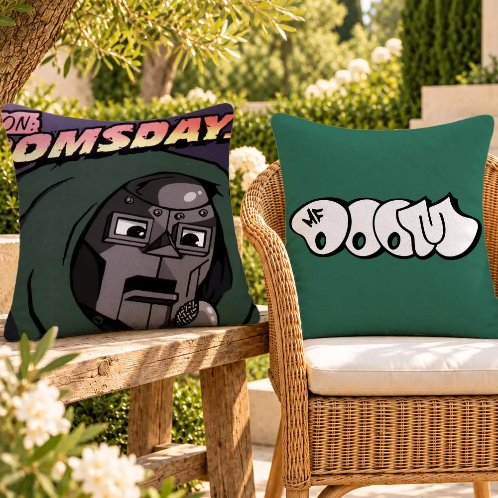 Rapper Underground MF DOOM Cushion Cover Soft Plush Throw Pillow Cover Washable Sofa Bed Patio Chair Home Decor