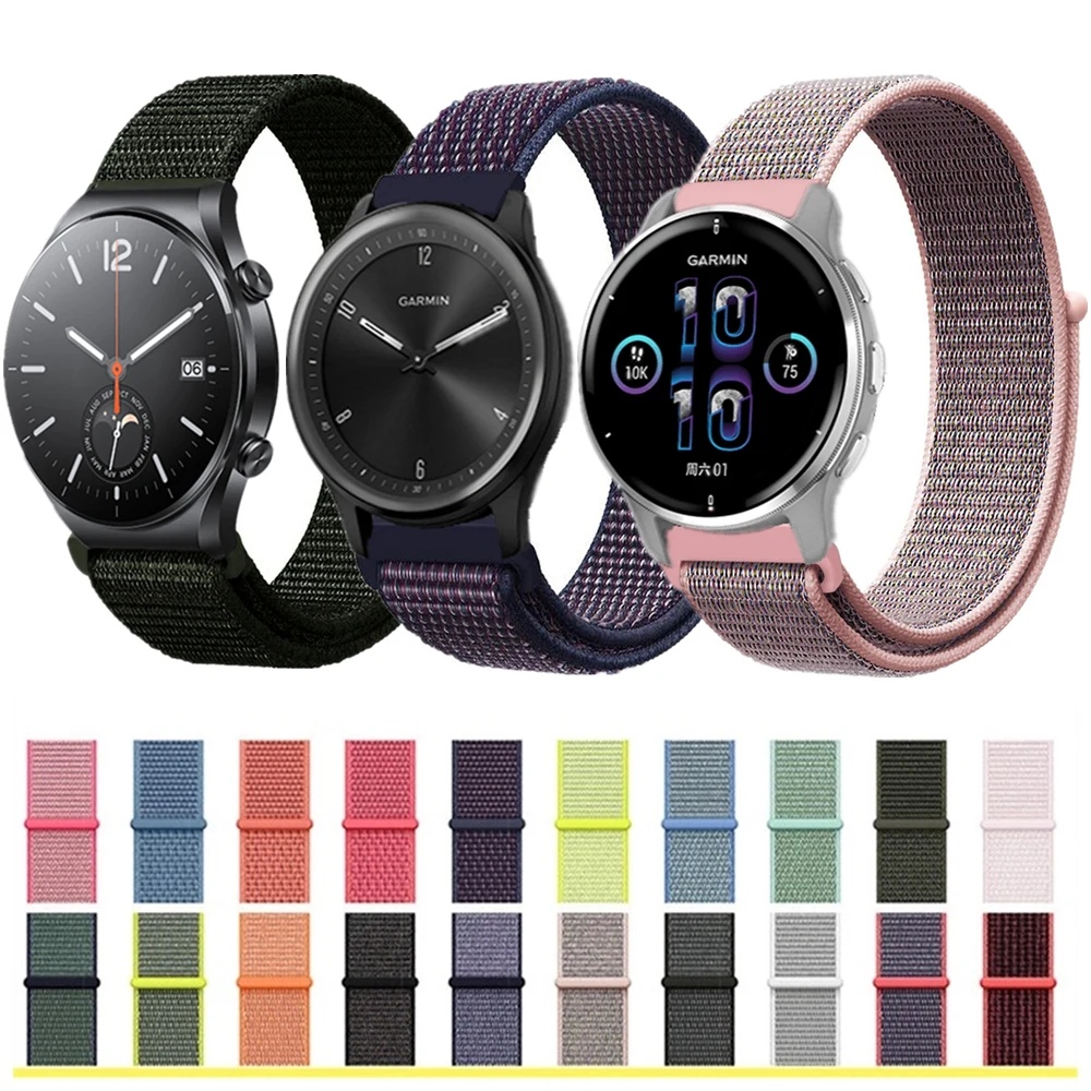 The latest best-selling woven nylon wristband Garmin Vivomove Venu 2 Plus bracelet Vivo WATCH 2 Mi S1 TicWatch GTK GTA band