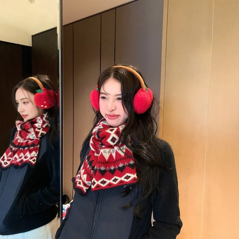 

Новый винтажный жаккардовый вязаный шейный платок, холодостойкий универсальный вязаный шарф, подарок