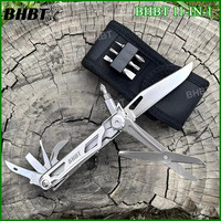 BHBT 14 in 1 Mini Multitool Knife EDC Multi Tool Folding Scissors Screwdriver Portable Outdoor Hand Tools