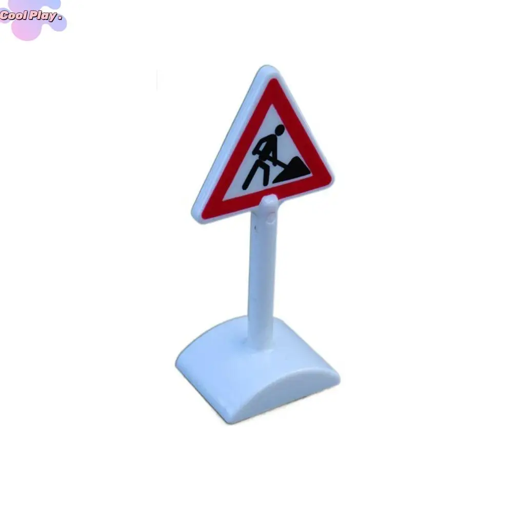 Road Block Dollhouse Speed Limit Sign Model Toy Miniature Simulation City Road Signs Mini Durable Mini Traffic Road Signs