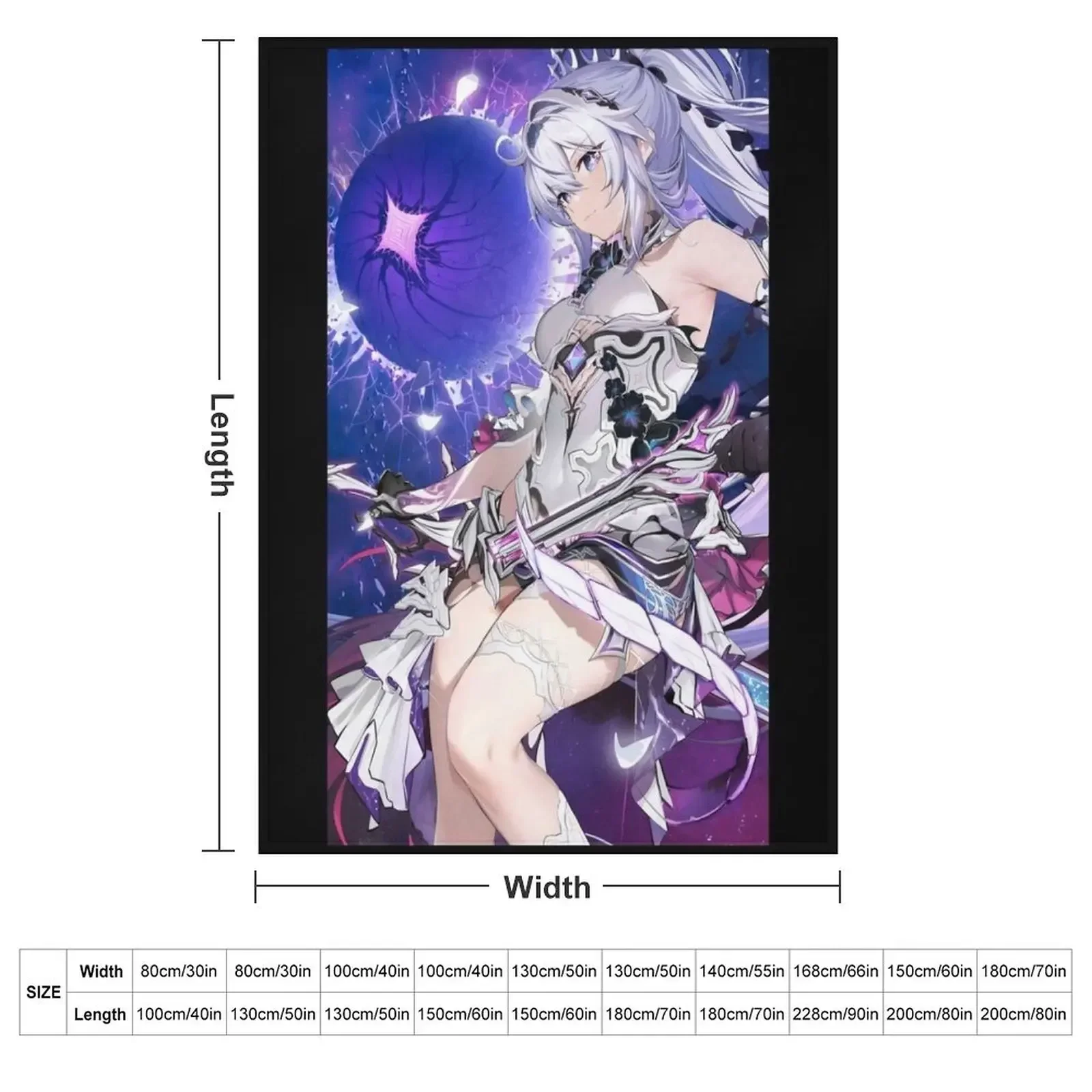 Kiana Kaslana - Honkai Impact Throw Blanket Kid'S Moving Blankets