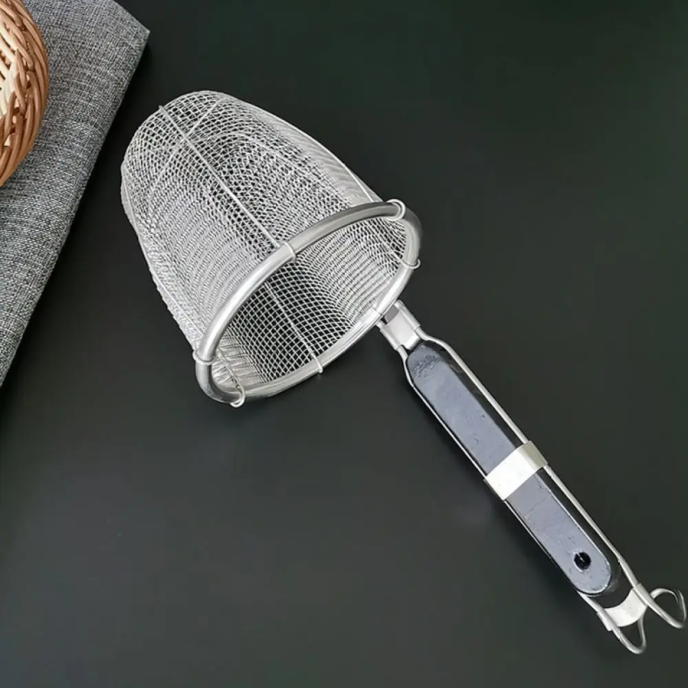 Kitchen Fine Mesh Oil Strainer For Yabay Stainless Steel Cooking Colander Deep Fry Skimmer Sieve Coffee Filter Tool