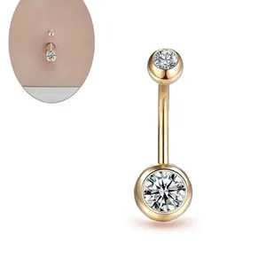 10 최고의 판매 빅 배꼽 피어싱 - №5