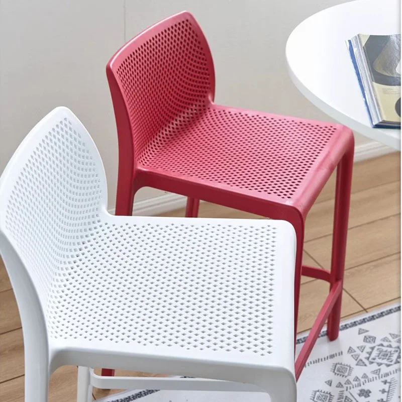 Plastic Chairs Nordic Furniture Counter Chair Gamer Comfortable Bar Stools Kitchen Backrest Beauty Modern Designer Cadeira