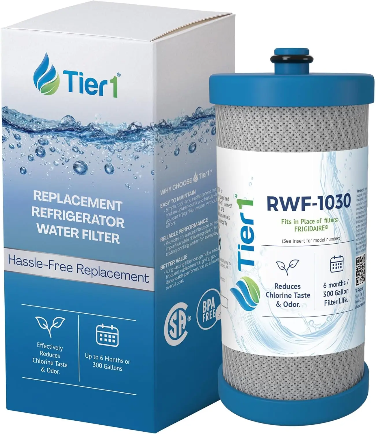 

Refrigerator Water Filter Replacement for Kenmore 469906, RG100, WF284, Lasts 6 Months, Easy Install