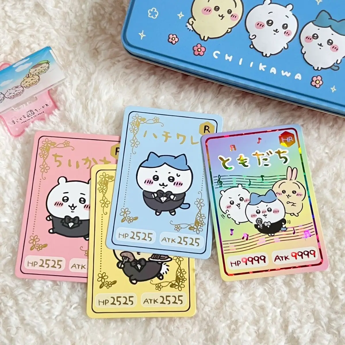 Yoshi kawaii food and play cards chiikawa Usagi Kohachi Yoshi 3 inch small card collection nikkoku card collection