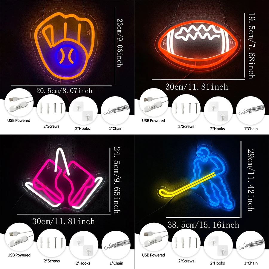Rugby Led Neon Sign, Sports Eq - đánh giá và giá Sports Equipment Icon