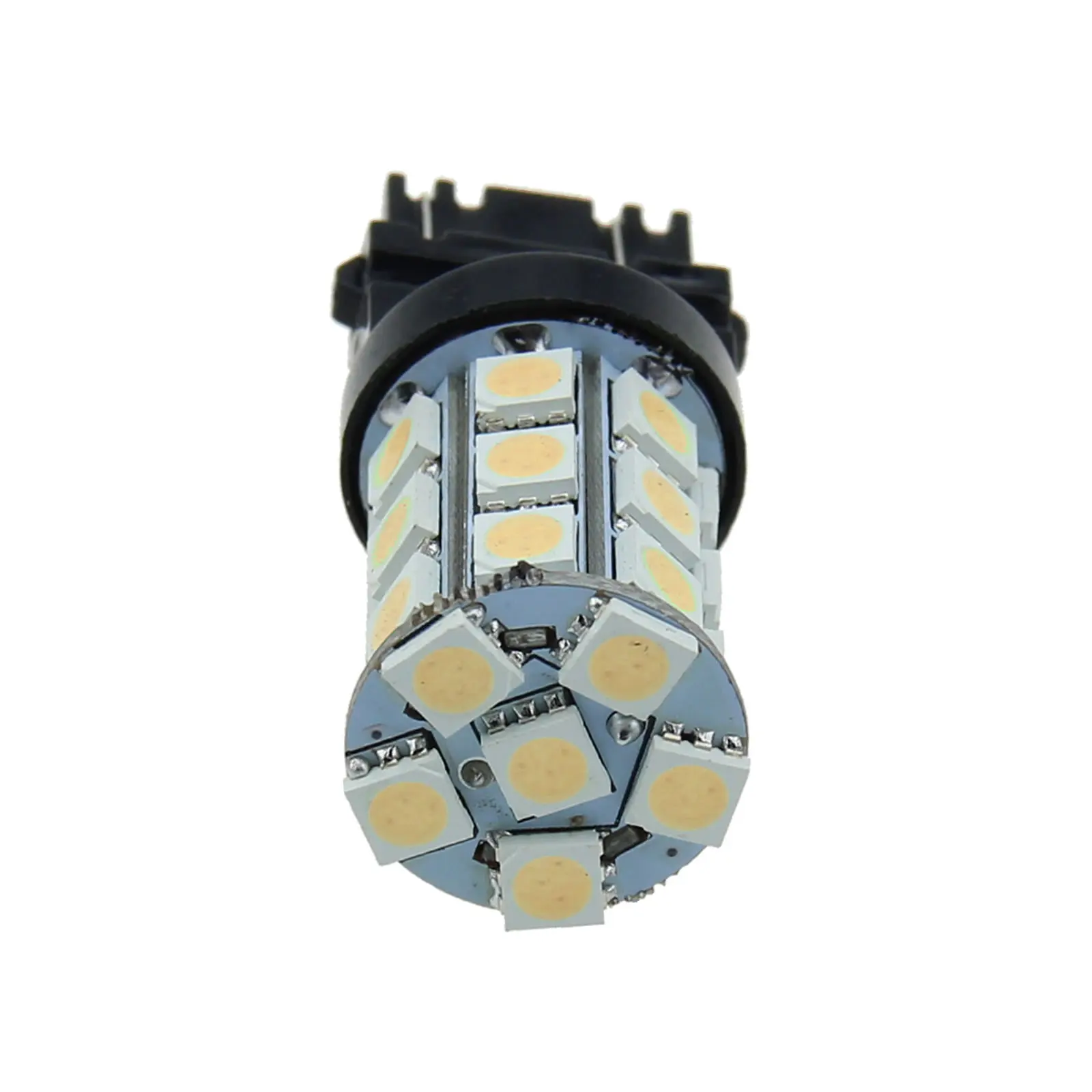 1x Warm White Car 3157 Brake Light Backup Blub 27 Emitters 5050 SMD LED 3057 3155 F004-WN