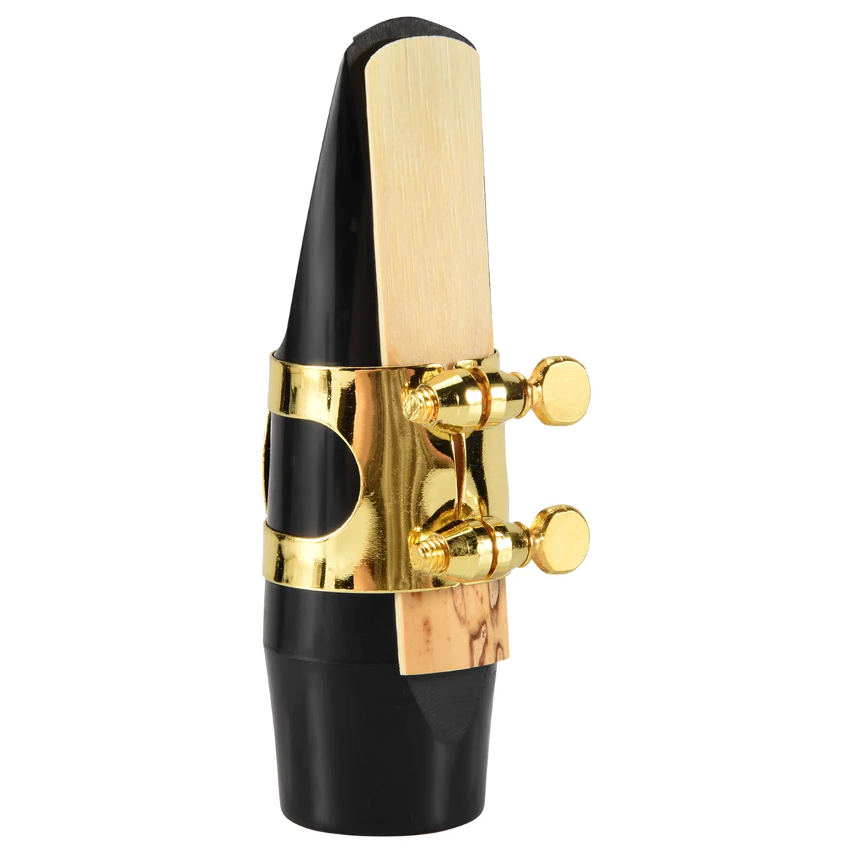 Alto Sax Saxophone Mouthpiece Plastic with Cap Metal Buckle Mouthpiece Patches Pads Cushions