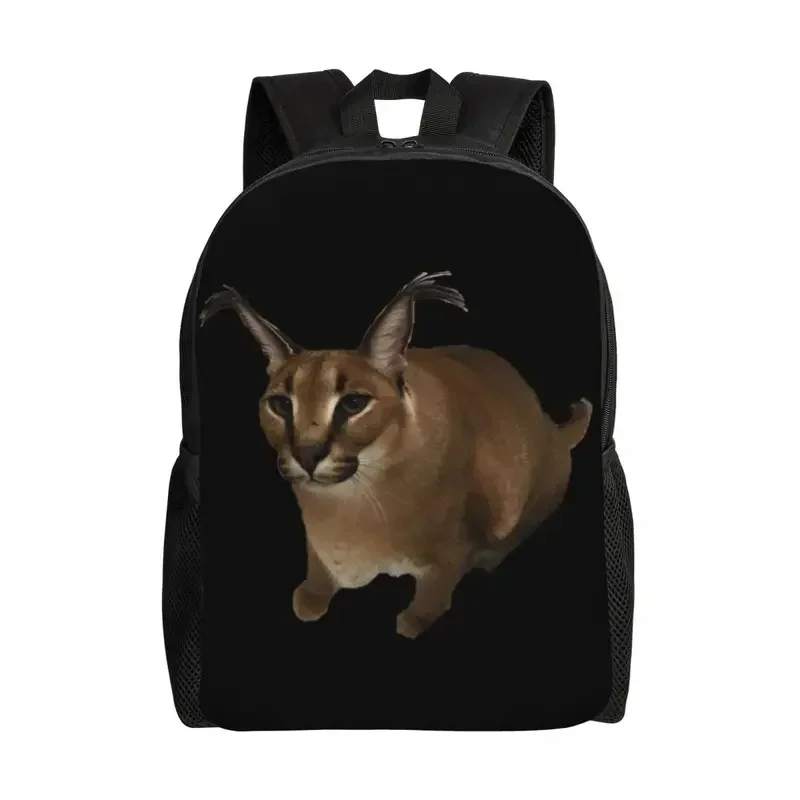 Big Floppa Meme Travel Backpack Men Women School Computer Bookbag Funny Caracal Cat College Student Daypack Bags