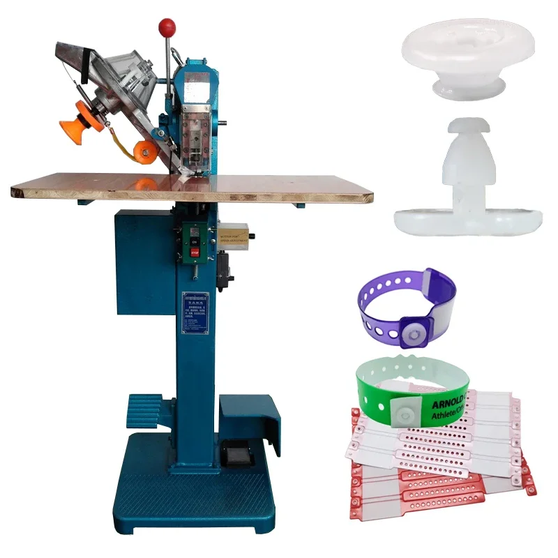 Automatic Automatic Snap Button Attaching Machine Button Attach Sewing Machine For Hospital PVC Wristband