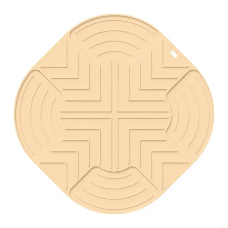 Keset Dapur Silikon Pelindung Permukaan Tahan Panas Pelindung Lantai Tahan Air Tekstur Silikon untuk Oven Penggorengan Udara