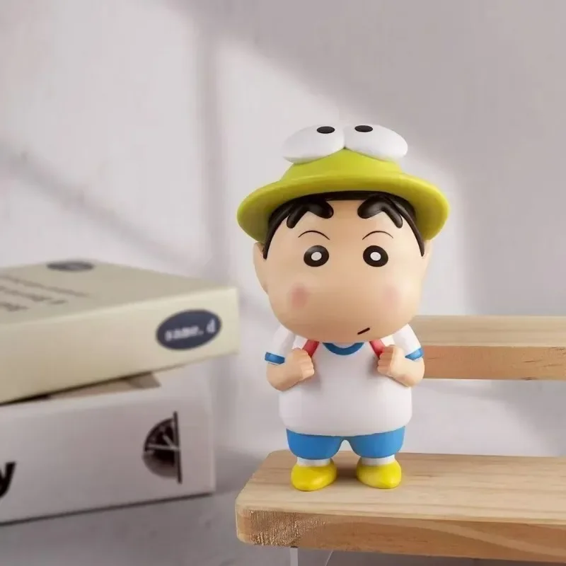 Figurine d'action Crayon Shin-chan de 18cm, Grenouille mignonne, ornements décoratifs pour voiture de bureau, modèle de poupée à collectionner, cadeau