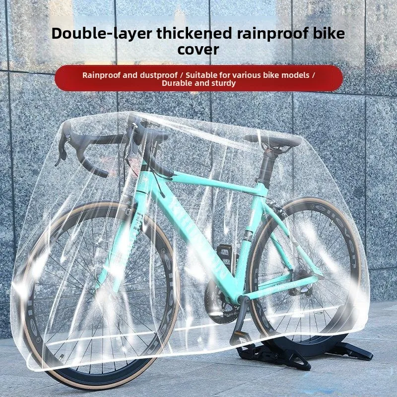 

Disposable Mountain Road Bicycle Rainproof Sunproof Waterproof Dustproof Cover Vehicle Hood Single Bike Clothes Prot...
