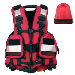 Flotation Device Adults Life Jacket Adult Life Vest Safety Float Suit for Water Sports Kayaking Surfing Canoeing Survival Jacket