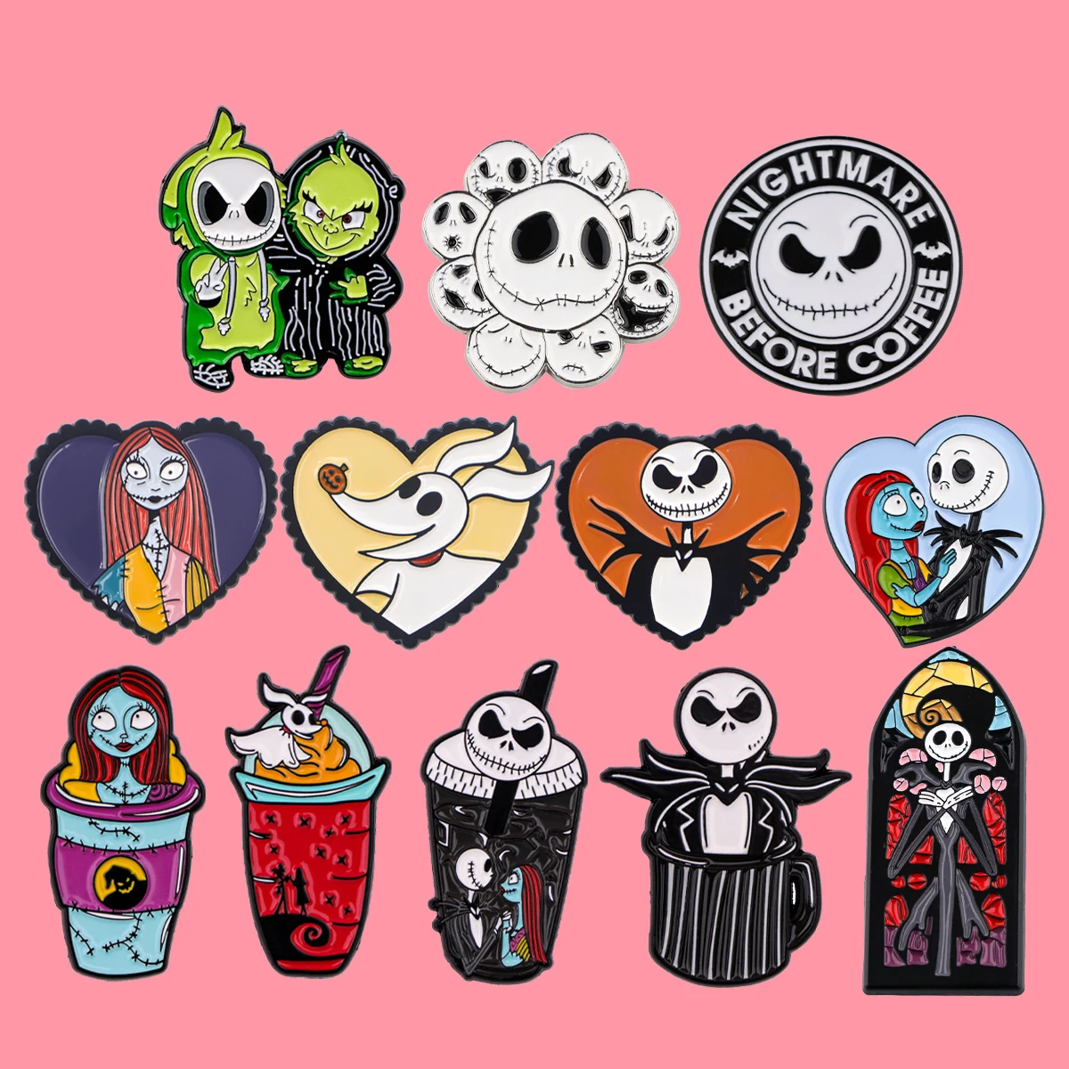 Christmas Horror Movies Pins Anime Badges Brooches for Clothing Enamel Pin Woman's Badge Jewelry Accessories Gifts for Friends