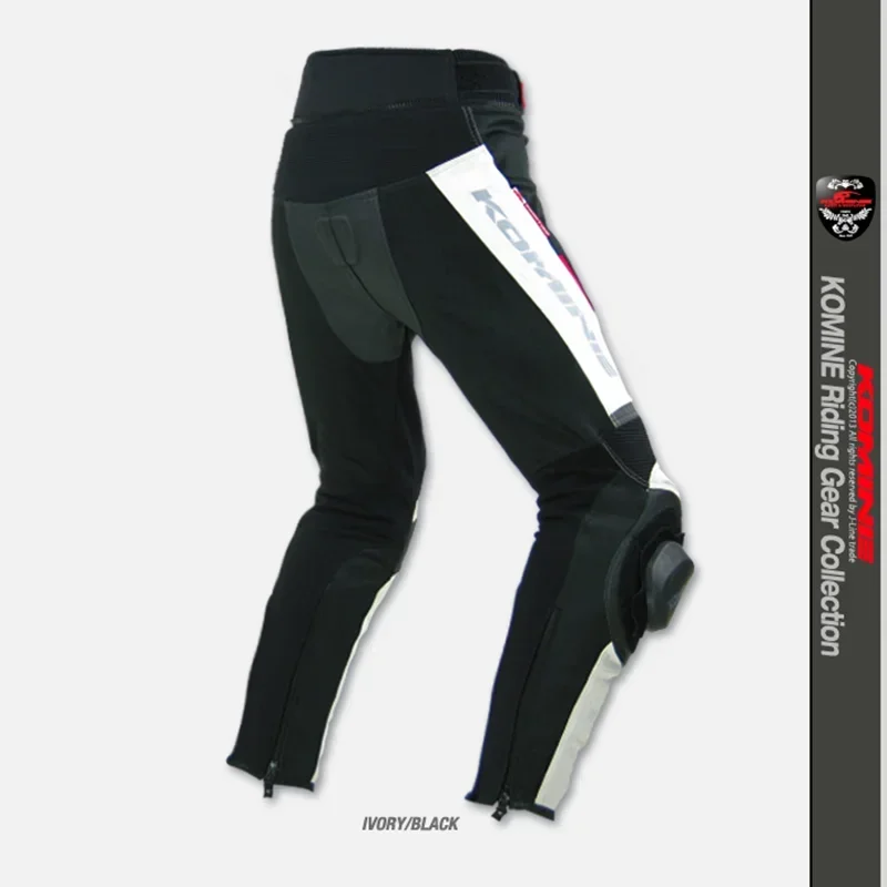 Komine-Pantalones Pk-717 para motocicleta, ropa para ejercicio de flexión, anticaída, sin deslizadores, para verano