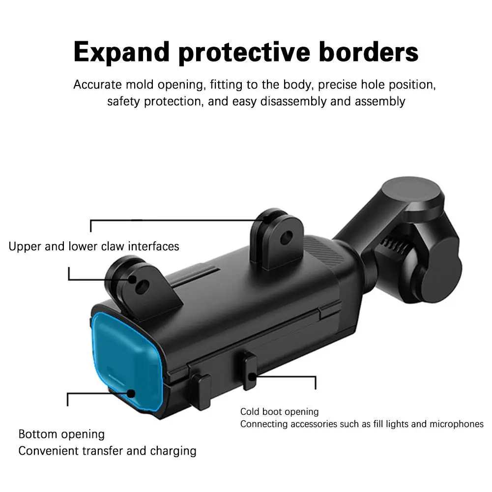 Cadre d'adaptateur de poignée d'extension de lunette de protection, accessoires pour DJI Osmo Pocket 3 6,000