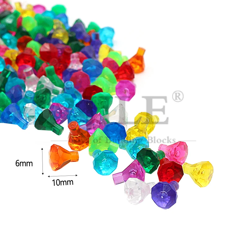50 قطعة MOC 30153 الطوب روك 1x1 جوهرة 24 الوجه الكنز الماس جوهرة اللبنات متوافق مع 28556 لتقوم بها بنفسك تجميعها اللعب