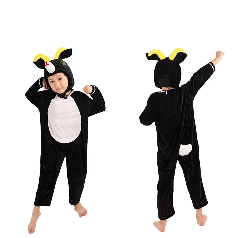 Children's Cartoon Animal Cosplay Costumes Cute Lamb Children's Animal Performance Costume Halloween Party Cosplay Jumpsuit