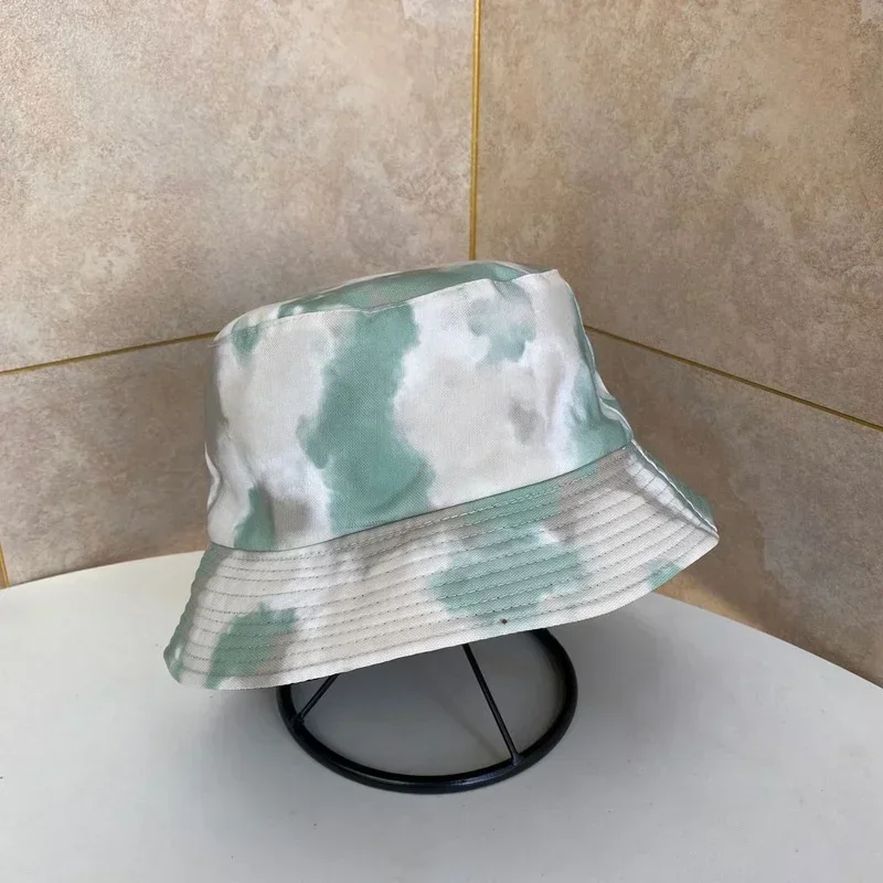 Zomer Tie Dye Bucket Hat for Men Women Reversible Fashion Hip Hop Hat Fisherman Bob Street Outdoor Travel Boys Girl Hat Panama