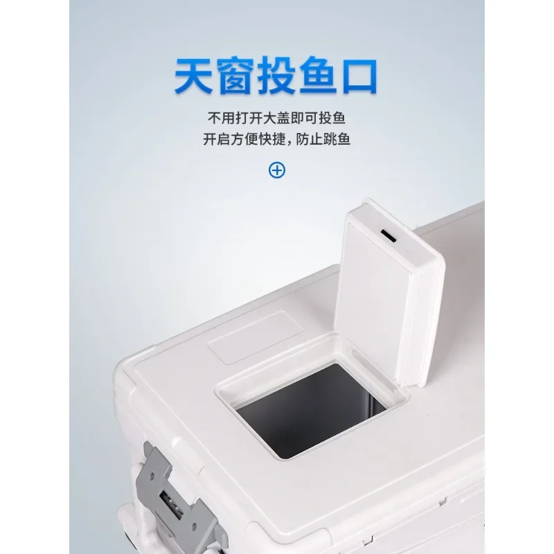 40/66/85 L Large capacity thermal insulation refrigerator with wheel fishing box Outdoor car refrigerator