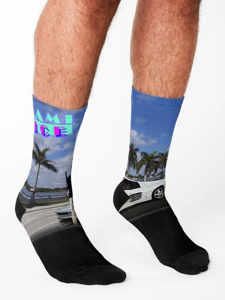 Miami Vice Socks Stockings basketball Ladies Socks Men\'s