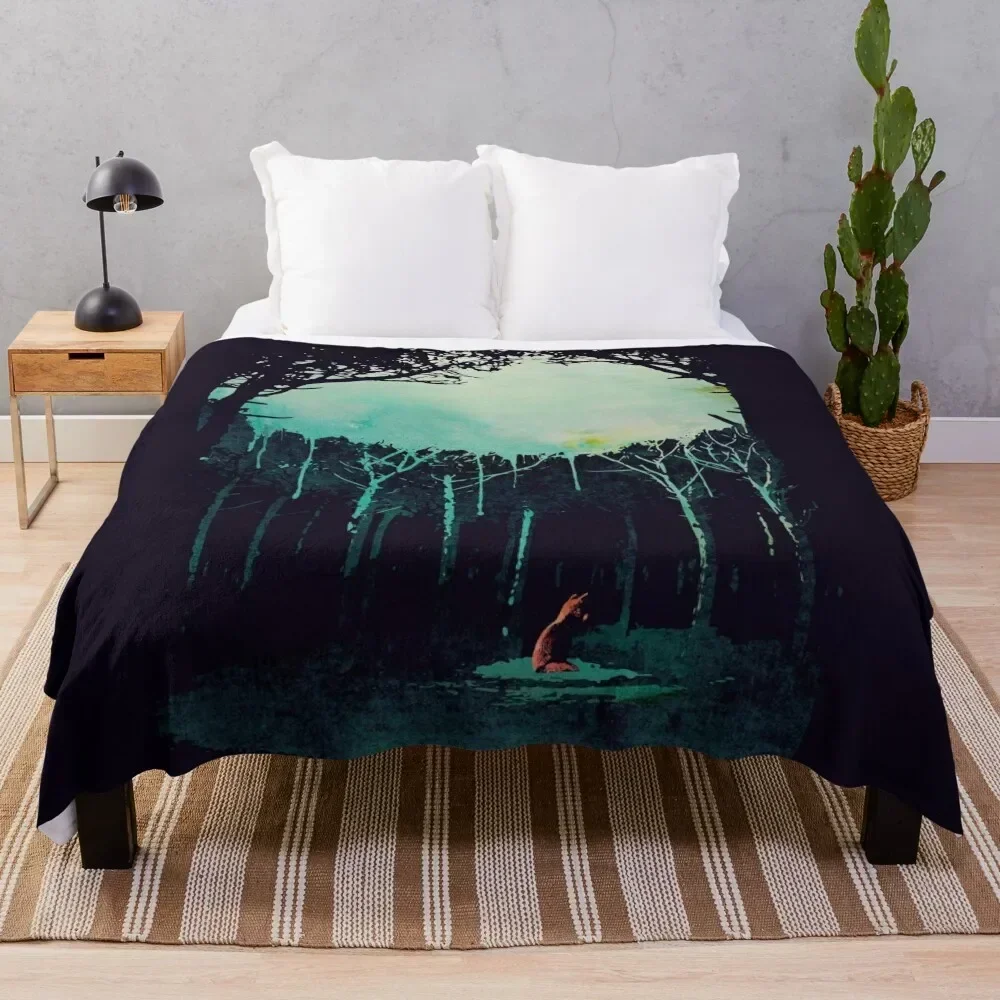 

Deep in the forest Throw Blanket Elegant Warm Throw Blanket for Hotel Home