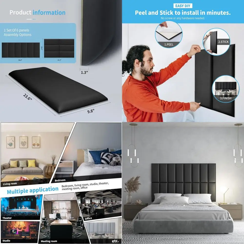 Black 3D Upholstere…