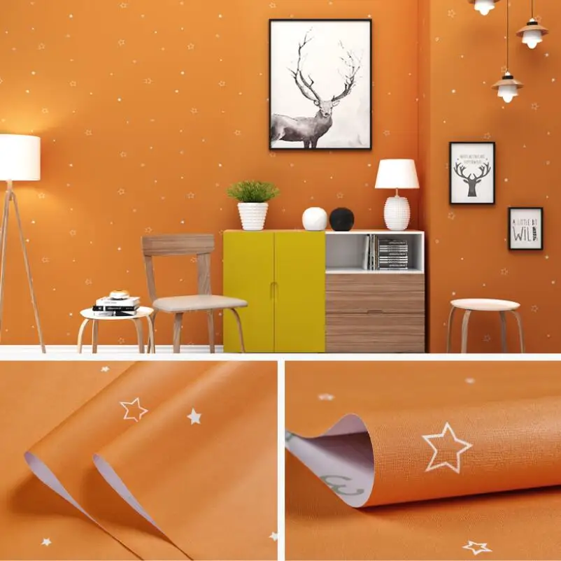 Environmental Protection DIY Color Stars Self-adhesive Wallpaper Waterproof And Erasable Dormitory Bedroom Desktop Wall Stickers