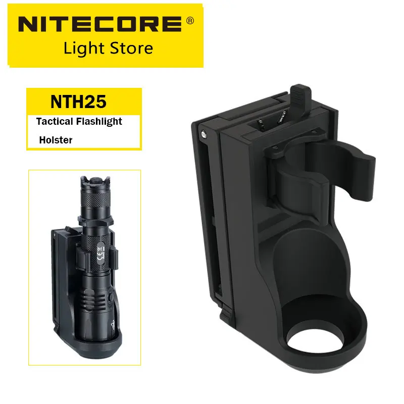 

NITECORE 360° NTH25 Tactical Flashlight Holster Torch Light Mount Spotlight Holder for P26 P20 R25 MH25GTS Law Enforcement