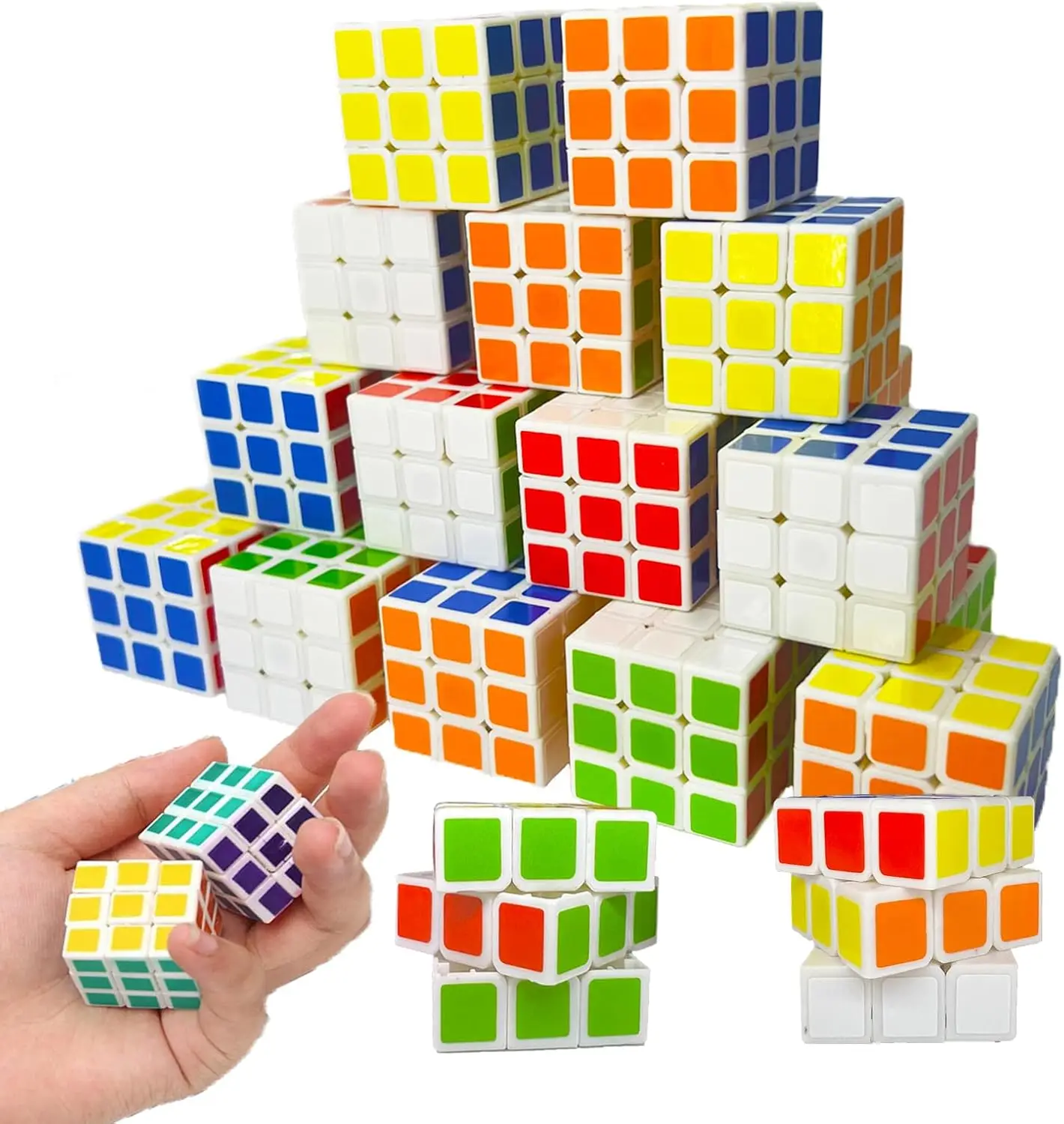 

48 Pack Mini Cube Puzzle for Kids, 1.18in Magic Cube Party Favors School Rewards Gifts