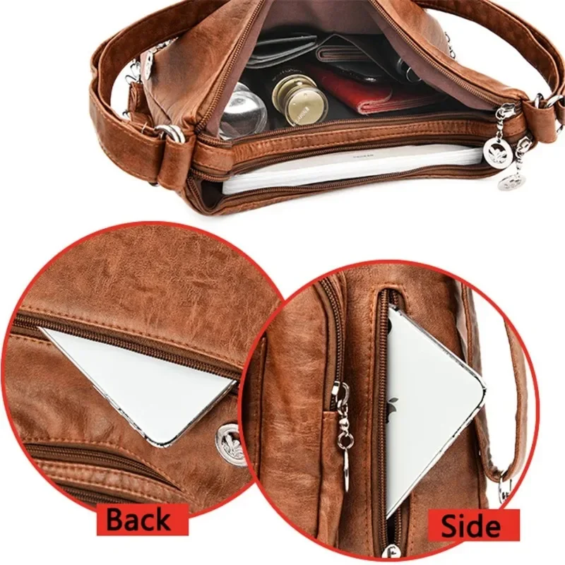 Luxury School Shoulder Hand Bags for Women PU Leather Travel Backpack Female Bagpack Women Back Pack Mochilas Sac A Main