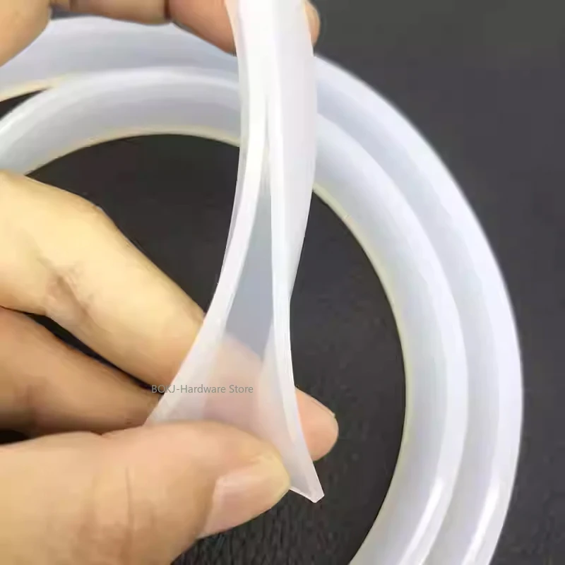 1 ~ 5 متر شفافة سيليكون ختم الشريط U على شكل فجوة الباب الزجاج شريط زخرفي الجدول المضادة للتصادم حافة شرائط حماية