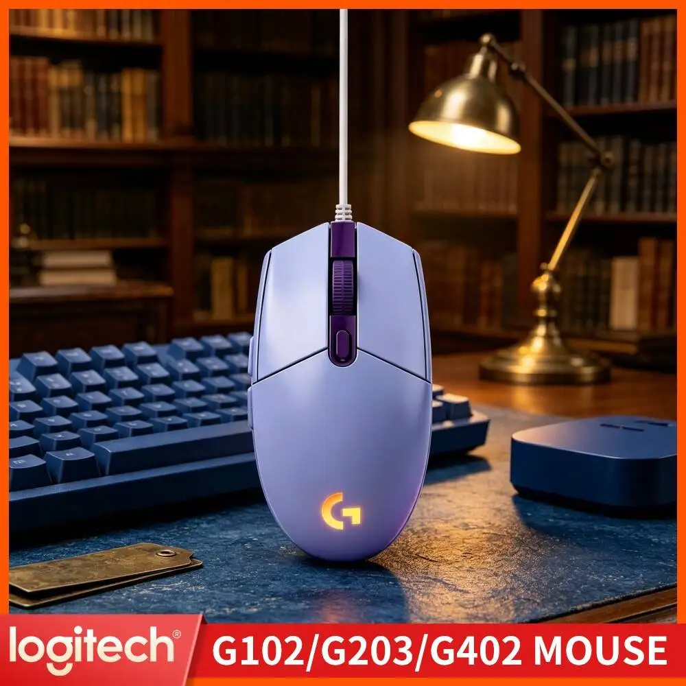 Logitech G102 Gaming Mouse,Prolonged Switch Life,Flexible Sensitivity Tuning,Vibrant RGB Backlight For Everyday Computer Tasks