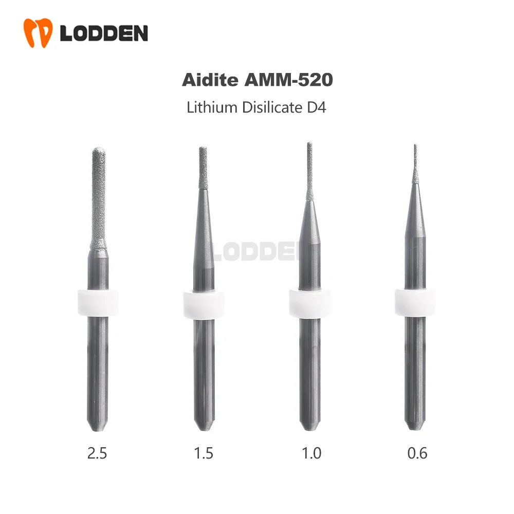 Aidite AMM-520 Metal Lithium Disilicate Shank DC Diamond Coating Milling Cutter Diameter Drill Dental Milling Burs material