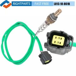 Sensor de oxígeno con sonda Lambda para coche Mazda, accesorio de medición de O2 con L813-18-861B trasera, de 1,8l, 2,0l, 2,3l, 2002, 2003, 2004, 2005, 2006, 2007, L81318861B, L813-18-861