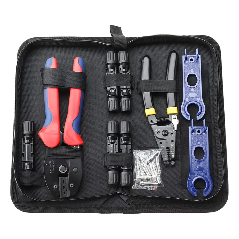 Solar Crimper Tool Kit For 2.5/4.0/6.0Mm² Solar Panel PV Cable Solar Connector Assembly Tool Spanner Tool K