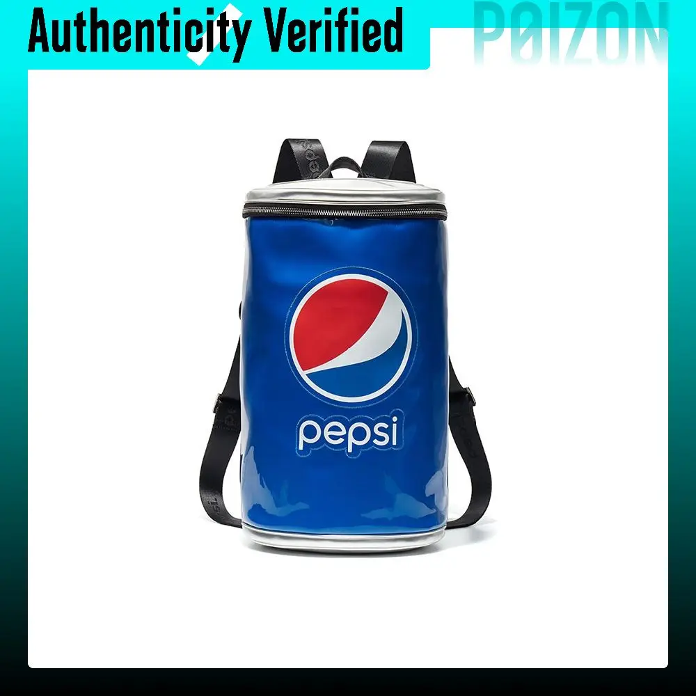 Pepsi Pu Bucket Bag Backpack Unisex Blue/Black BB04A203034B1WL