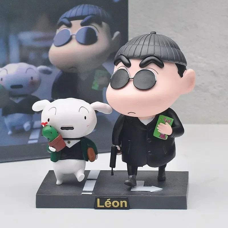 

19cm Crayon Shin-chan Anime Figure Model Dolls Cosplay Platinum Saber Action Figurine Statue Collection Decor Kids Toys Gifts