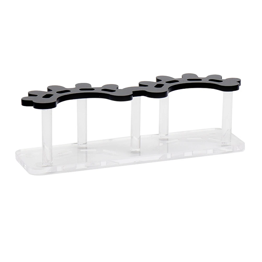

Acrylic Eyelash Tweezers Holder Lash Extension Tool Organizer Shaped Design Sturdy Base For Salon Home Use