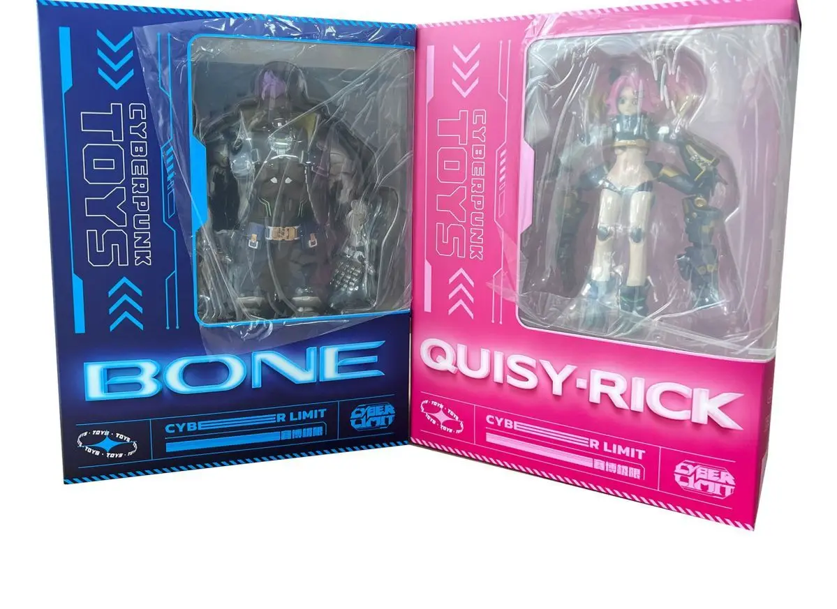 Figura Cyberpunk, figuras de Quisy Rick, figura de Anime de hueso, estatuilla de hueso Crazy Gang, estatua de Pvc Gk, modelos de muñecas, colección de juguetes, regalo