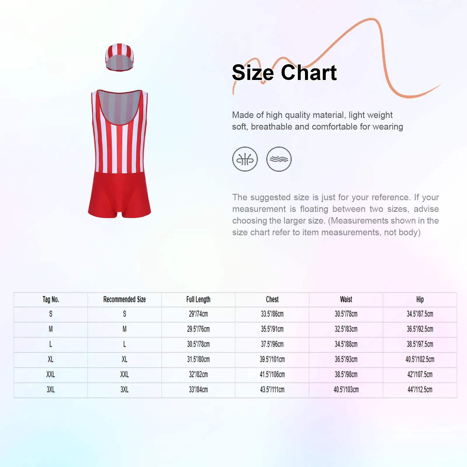 Mens Striped One Shoulder Swimwear Thongs Quick-dry Mankini One Piece Bathing Suit Stretchy Wrestling Singlet Workout Costumes