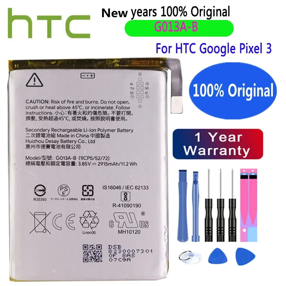 High Quality Original Battery For HTC Google PIXEL 3 Pixel3 3A XL 3XL 4XL Pixel4 XL PIXEL 4 4A 2 2B U11+ Nexus S1 M1 Battery