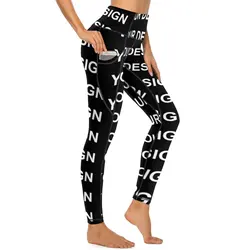 Design personalizzato Pantaloni da yoga Realizzati su misura nella tua immagine Leggings personalizzati Push Up Leggins da allenamento Novità Legging sportivo ad asciugatura rapida