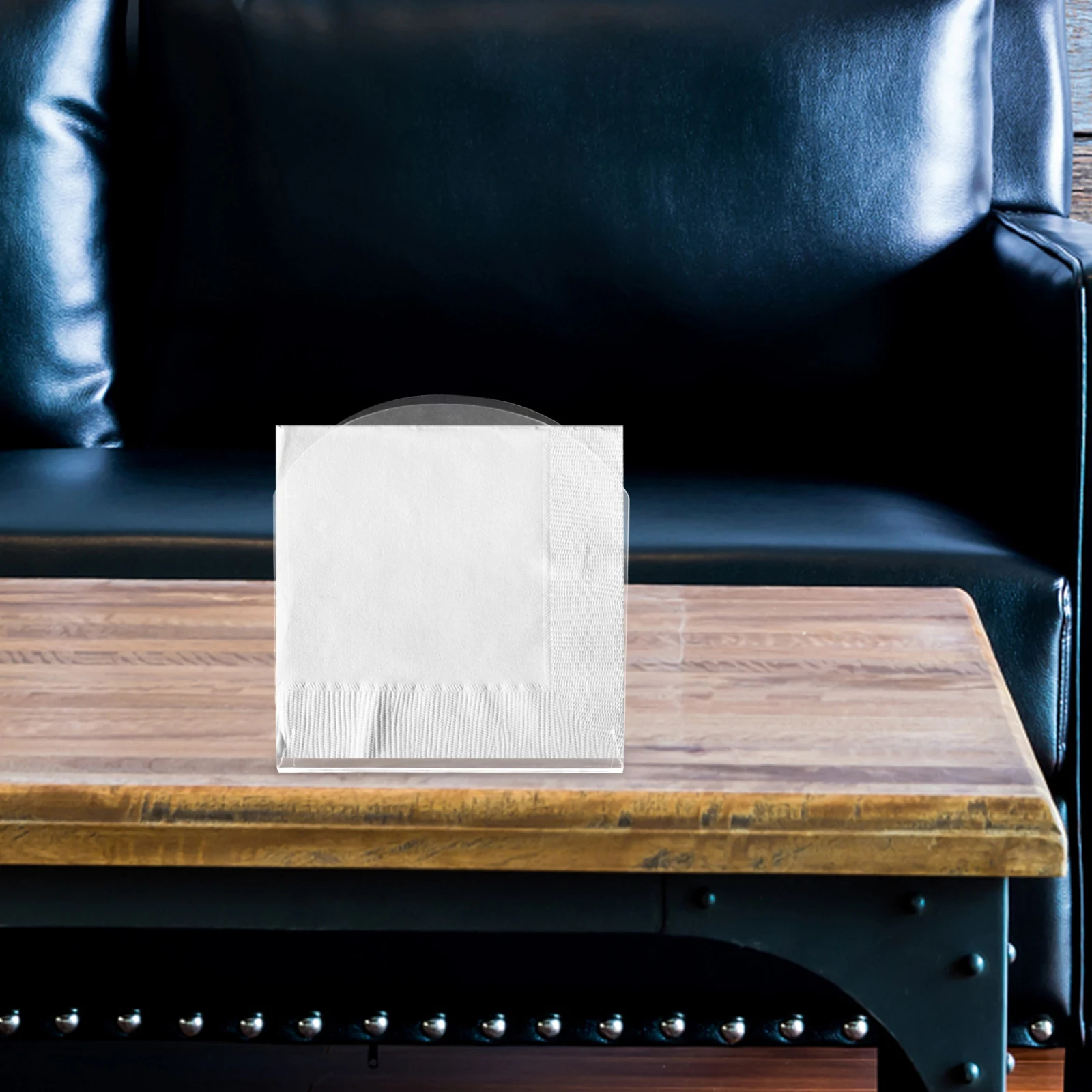 

Acrylic Napkin Holder Clear Modern Desktop Tissue Storage Rack For Kitchen Restaurant Hotel Office Vertical Freestanding