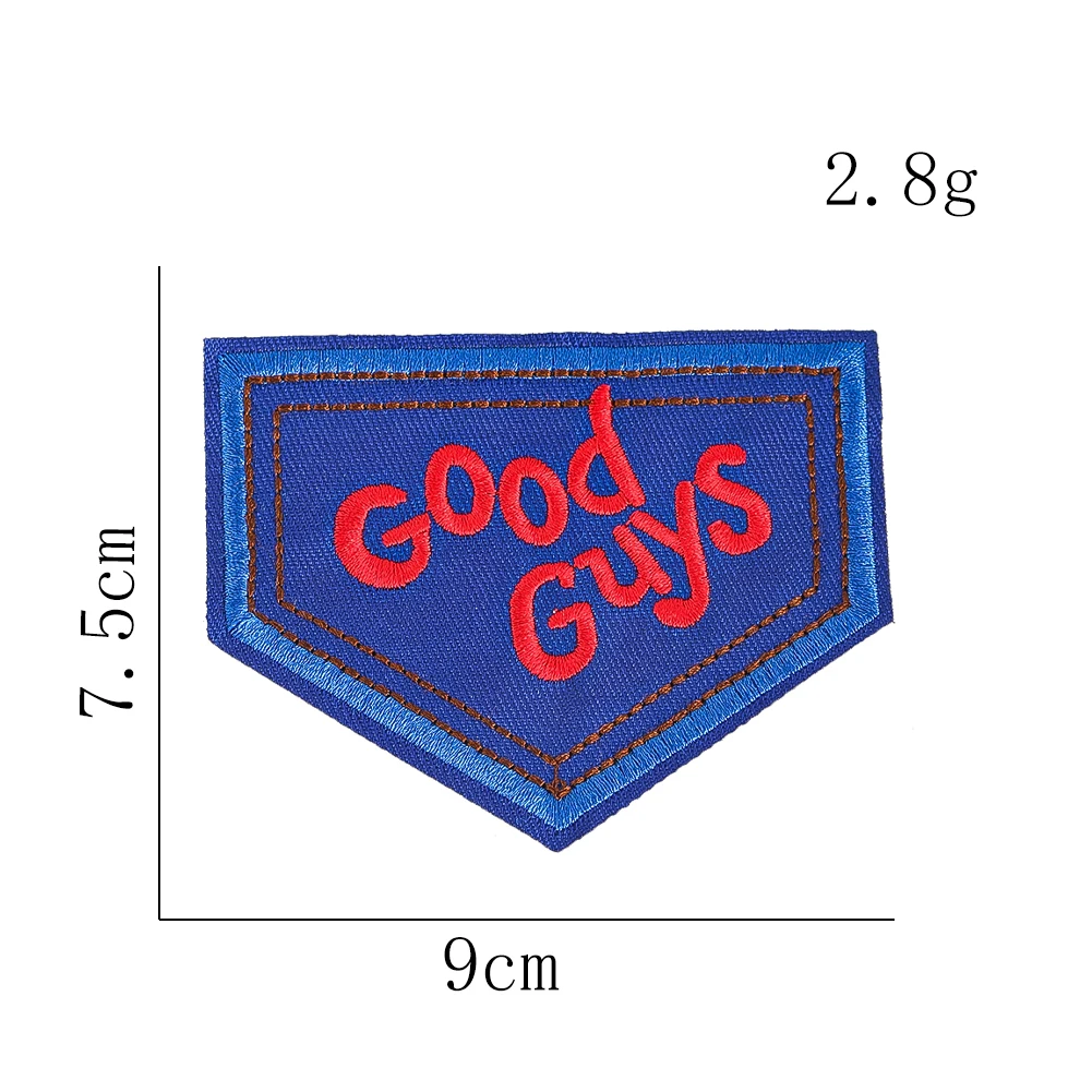 Good Guys bestickter Aufnäher zum Aufbügeln, DIY-Abzeichen, Heißsiegel für Jacke, Jeans, Rucksack, Kleidung, individuelles Dekorationszubehör – Detail 6