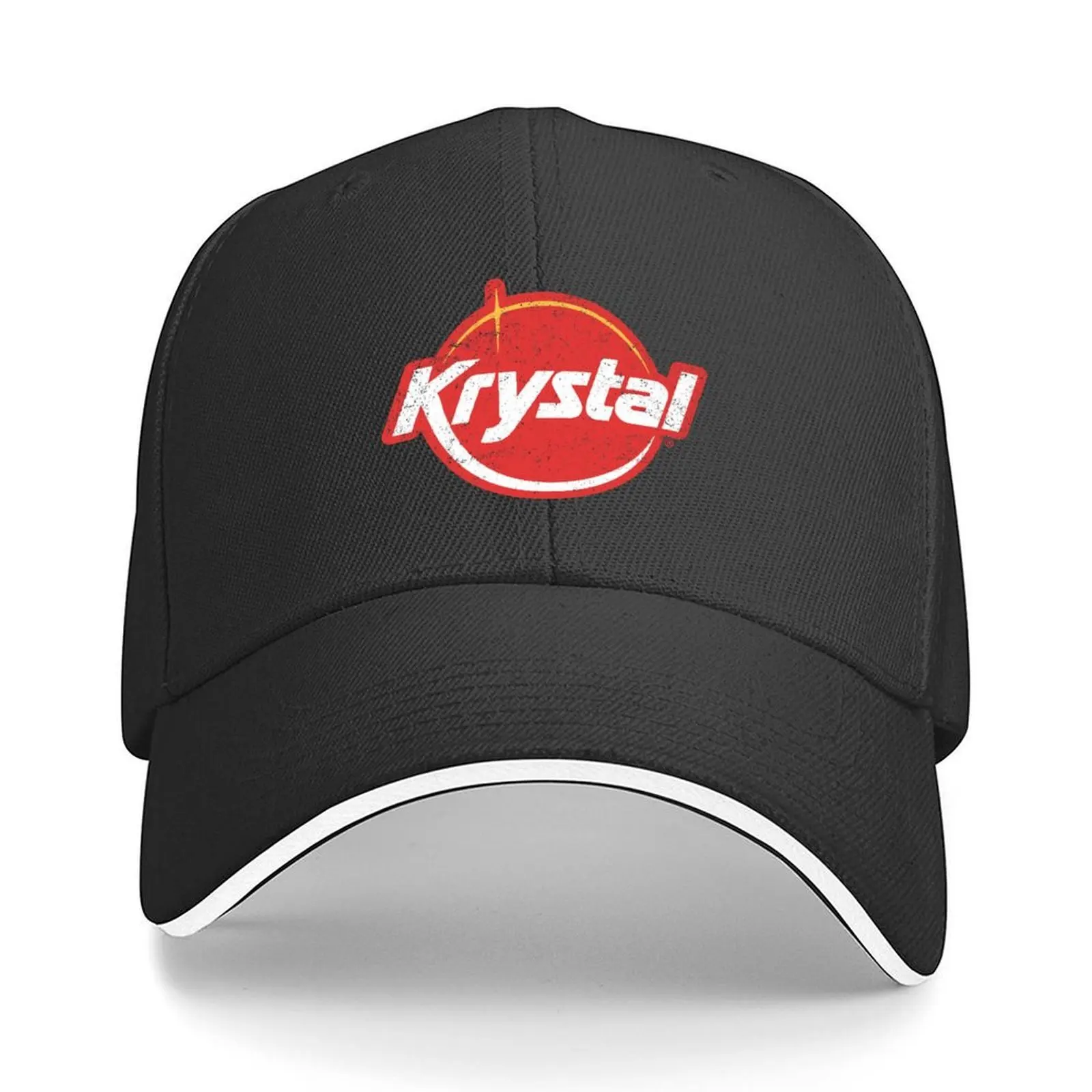 Krystal Burger Restaurant-Gorra de béisbol con textura desgastada Vintage, gorras para el sol, salida a la playa, sombreros de playa a la moda para mujer y hombre