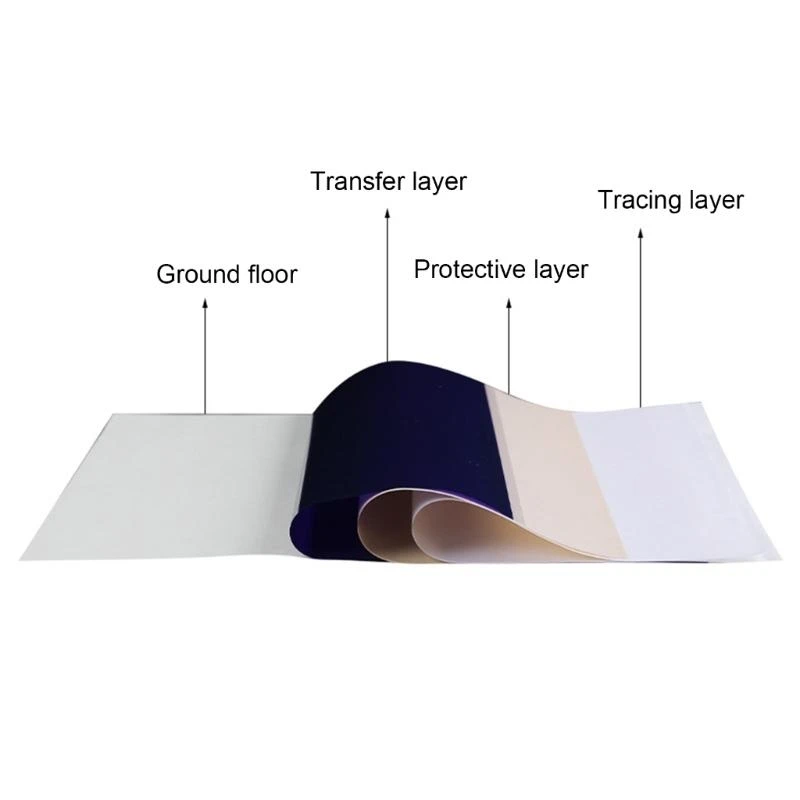 652C 100 Sheets Tattooing Thermal Transfer Paper Offering Practical And Easy To Use Solution For Tattooing Enthusiasts
